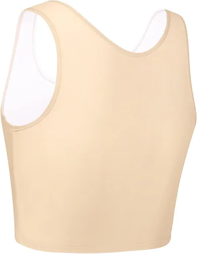 Vista 2 de XUJI Transgender FTM - Carpeta transpirable con cremallera y medio pecho