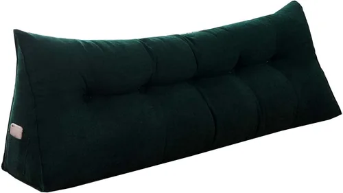 Vista 13 de Almohada de cuña para pared de cama, cabecera de almohada de respaldo de cama, almohada de lectura triangular grande, con funda extraíble