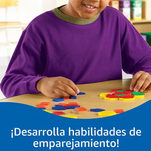 Vista 4 de Learning Resources. bloques plásticos con patrones (juego de 250)