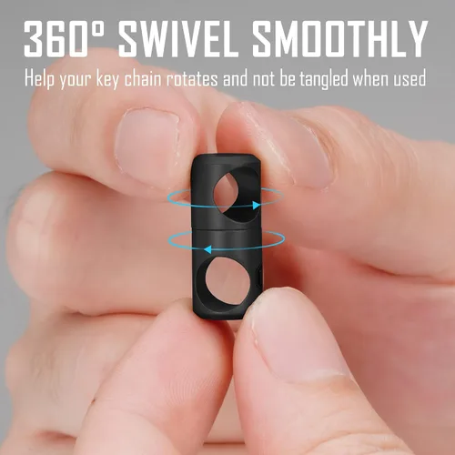 Vista 2 de KeyUnity Titanium Swivel Key Ring Keychain Connector