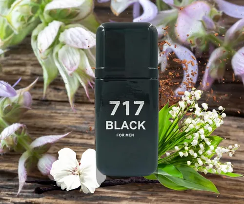 Vista 2 de Generic POUR HOMME 717 BLACK PARA HOMBRE EAU DE PARFUM 3.4 FL OZ. Ambar Amaderado Fragancia para Hombre.