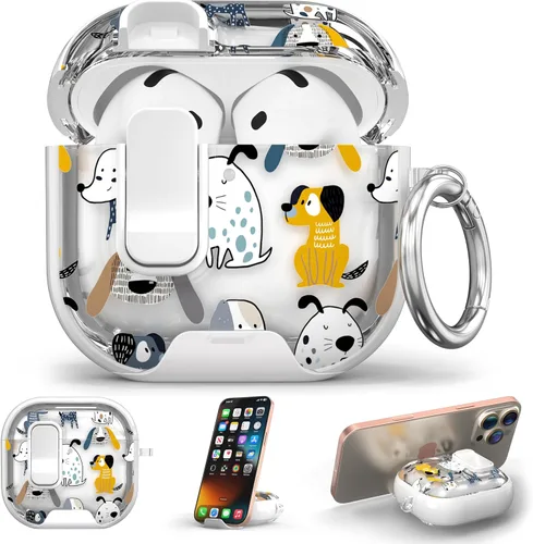 Vista 10 de Funda para Apple AirPods Pro 3 2025 con bloqueo de seguridad y soporte para negro - p
