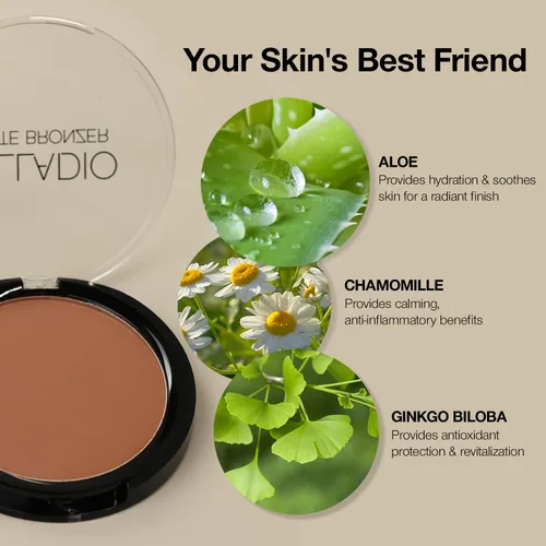 Vista 4 de Palladio Bronceador mate, sin líneas de bronceado