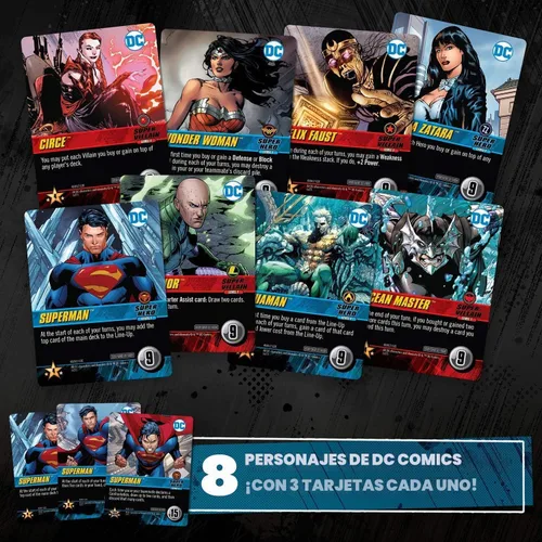 Vista 4 de DC Deck-Building Game: Confrontations - Emocionante formato 2v2 - Ocho personajes icónicos de DC para jugar - Independiente, compatible con la serie