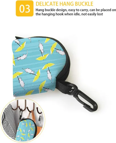 Vista 6 de SEANATIVE - Estuche suave con cremallera portátil para gafas de sol con caraginer