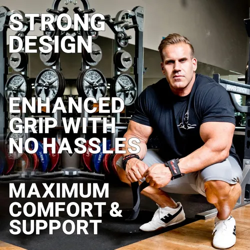 Vista 4 de Schiek Deportes Modelo J1000PLS Jay Cutler Signature Power Lifting Straps