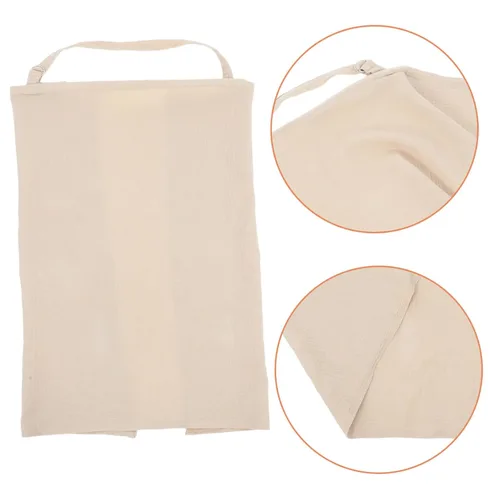 Vista 8 de Funda de lactancia ajustable de algodón con correa para el hombro para lactancia materna, privacidad al aire libre, suave y transpirable, poncho