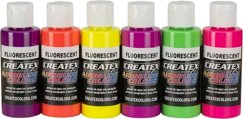 Vista 6 de Createx Colors - Set de pinturas para aerógrafos, colores primarios, 2 onzas