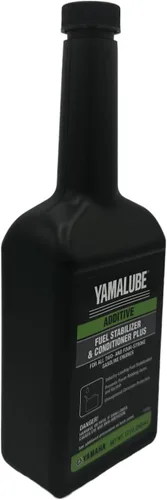 Vista 6 de CYCLEMAX Paquete de seis compatibles con estabilizador y acondicionador de combustible Yamaha Yamalube Plus ACC-FSTAB-PL-12 contiene seis botellas