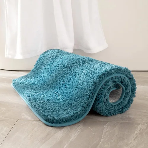 Vista 73 de MIULEE Alfombras de baño negras, suaves y pequeñas, absorbentes, antideslizantes, de secado rápido, esponjosas, para baño, bañera y duchas, lavables