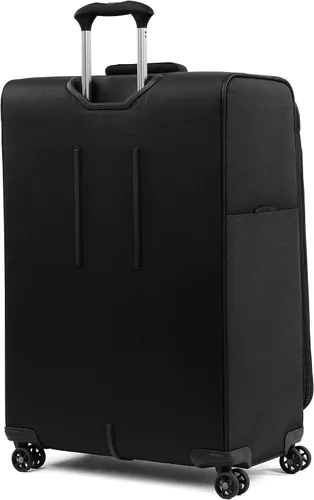 Vista 6 de Travelpro Tourlite Softside - Maleta expandible con 4 ruedas giratorias, maleta ligera, para hombres y mujeres, Negro