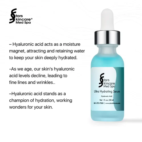 Vista 2 de Suero de ácido hialurónico puro 100% puro Suero facial antienvejecimiento para líneas finas y arrugas Solución de hidratación de la piel Suero