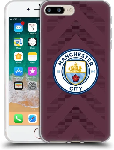Vista 105 de Head Case Designs Funda de gel con licencia oficial del Manchester City Man City FC Away 2022/23 [protección de grado militar] compatible con Apple