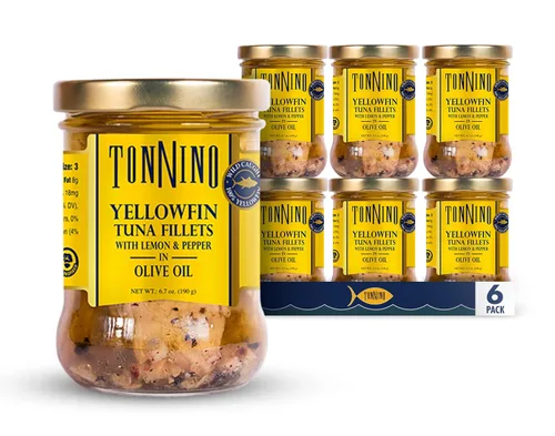 Vista 6 de Tonnino Filetes de atún - Limón y pimienta, aceite de oliva - 6.7 onzas (paquete de 6)