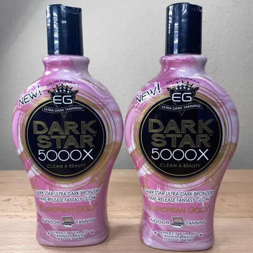 Vista 4 de Dark Star 5000X Loción bronceadora de interior para camas de bronceado, 12 onzas líquidas
