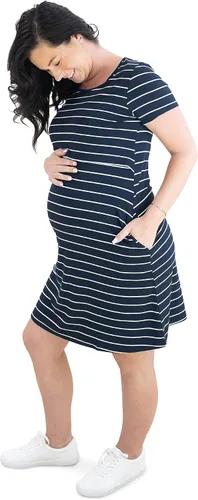 Vista 3 de Kindred Bravely Eleanora - Camisón de maternidad y lactancia ultra suave y vestido de descanso