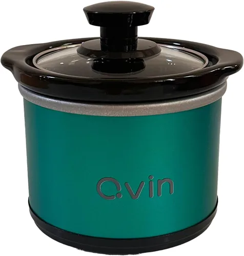 Vista 11 de Mini olla de cocción lenta 0.65qt (20oz) calentador, juego de ollas de fondue, olla de chocolate (acero inoxidable) (rosa)