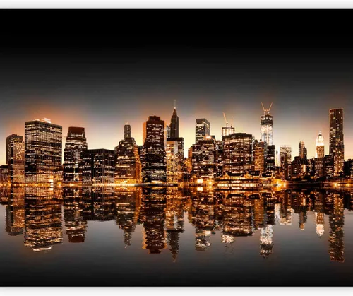 Vista 18 de artgeist Mural de pared Nueva York, 77 x 61 pulgadas, adhesivo autoadhesivo para pared, diseño de foto extraíble, decoración del hogar, paisaje