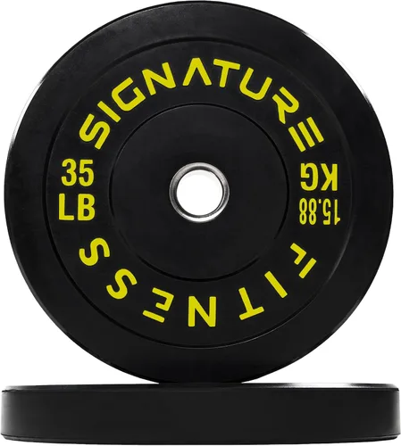 Vista 22 de Juego de placas olímpicas de amortiguación Fitvids, placas de peso de 2" para entrenamiento de fuerza y levantamiento de pesas, París o juego