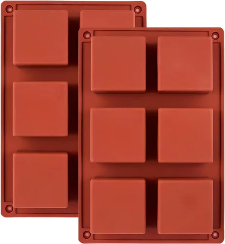 Vista 24 de Molde de silicona para chocolate en forma de dedo con 6 cavidades tipo barra para chocolate, dulces, pan, 11.6 x 6.8 x 1.3 pulgadas