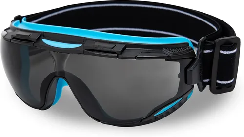 Vista 8 de DEX FIT Gafas de seguridad SG220, protección ocular contra salpicaduras químicas y de laboratorio de visión amplia, antivaho y resistentes a