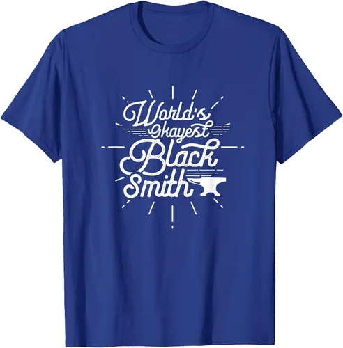 Vista 65 de Blacksmith Blacksmithing Forge Metalsmith Forging T-Shirt Asphalt Grey