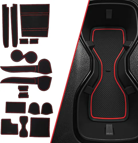 Vista 8 de CupHolderHero Compatible con accesorios Nissan Frontier 2005-2024 - Insertos de portavasos antideslizantes para interiores de alta calidad Franja