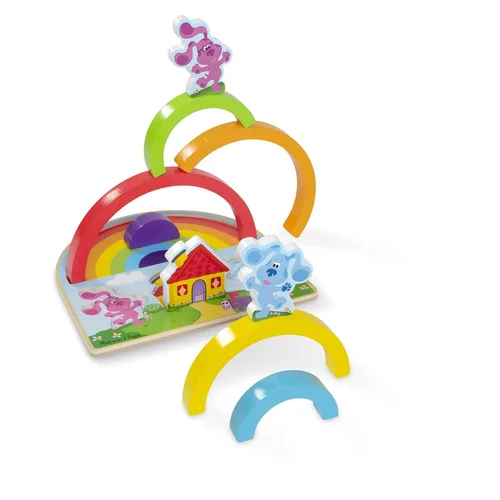 Vista 7 de Melissa & Doug Blue's Clues & You! Rompecabezas de madera con diseño de arco iris (9 piezas)