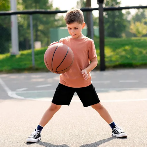 Vista 5 de Runhit Youth Boys' Compression Shorts,Boys Performance Athletic Base Layers Underwear Sports Shorts Side Pocket