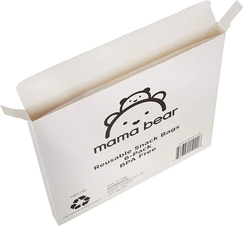 Vista 4 de Marca Amazon – Mama Bear Bolsas reutilizables para aperitivos, con gancho y bucle, talla única, paquete de 18