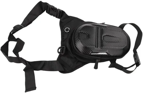 Vista 9 de Bolsa de pierna de motocicleta para viajes de aventura, bolsa de cadera