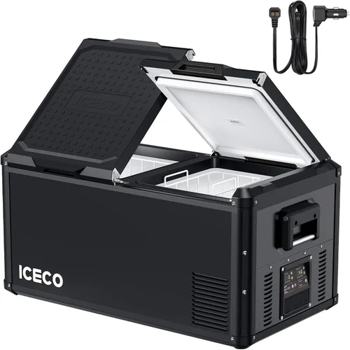 Vista 10 de ICECO VL 60 PRO - Refrigerador portátil de 63 cuartos de galón con compresor SECOP, congelador de 12 voltios para automóvil, hogar, campamento, RV