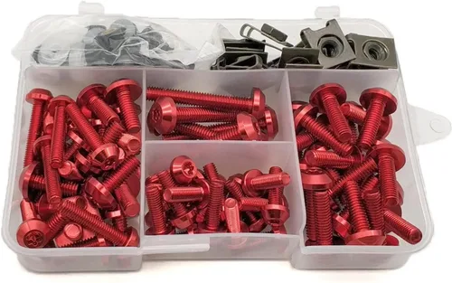 Vista 7 de Bodywork Kits Motorcycle Fairing Bolt Nuts Kit Body Fastener Screws for FZ6R MT01 MT03 MT25 MT125 FZ8 TDM 900 MT125 YZF R15 XT660 Parts