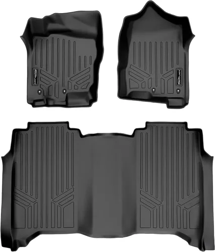 Vista 13 de SMARTLINER Alfombrillas de piso de ajuste personalizado para Nissan Titan 2004-2007