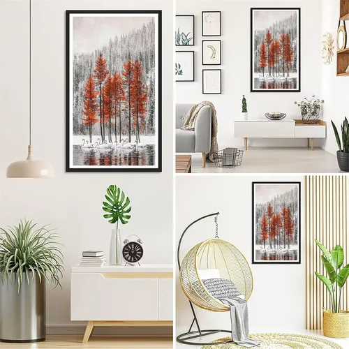 Vista 3 de Winter Tree Diamond Painting Kits for Adults Beginners, 5D Full Drill Diamond Art Kits Gem Art for Home Wall Decor, Rhinestone Embroidery Crafts
