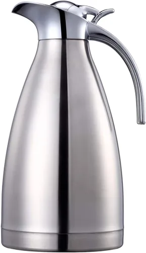 Vista 9 de Sumerflos Jarra térmica de café de acero inoxidable de 68 onzas/termo de doble pared con aislamiento al vacío, retención de calor de 12 horas, 2 Azul