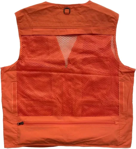 Vista 6 de Chaleco ligero para hombre, para pesca, fotografía, viajes, safari, con múltiples bolsillos