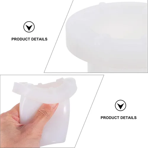 Vista 7 de EXCEART Cilindro de plástico hueco para velas creativas que hace fácil de limpiar, duradero y flexible para decoraciones únicas