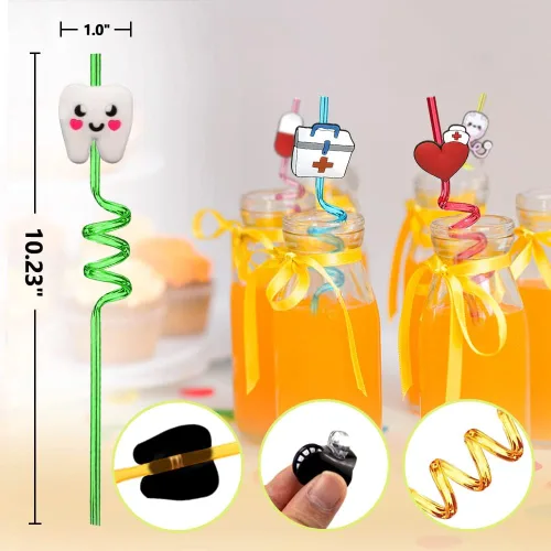Vista 4 de 24 suministros para fiestas temáticas médicas, decoraciones de la semana de enfermeras, decoraciones de fiesta de graduación de la escuela