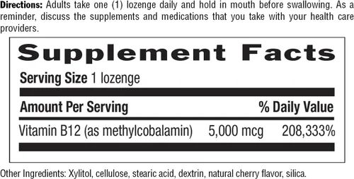 Vista 8 de Country Life Metil B12, soporta energía y resistencia, 5,000 mcg, 60 pastillas, certificado sin gluten, certificado vegano, certificado sin OMG