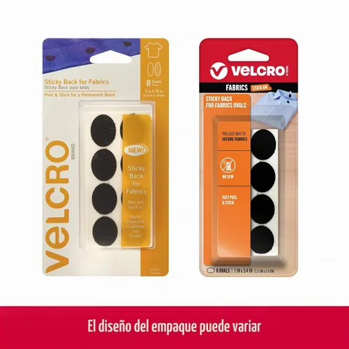 Vista 2 de VELCRO Brand para telas Cinta adhesiva de tela permanente con parte posterior pegajosa para alteraciones y dobladillo Desenganchar y pegar - Sin