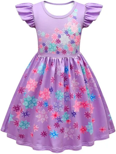 Vista 2 de Choadam Vestido Mirabel para niñas y niños pequeños vestido de princesa Isabella 2t 4t 6t