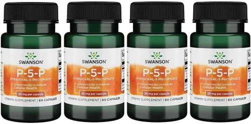 Vista 7 de Swanson P-5-P Vitamina coenzimada-6, 20 mg, 60 cápsulas, 1 paquete