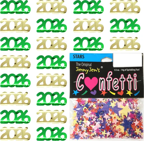 Vista 59 de Confetti Year 2023 Blue Royal, Orange Combo - 2 bolsas de media onza (1 oz)