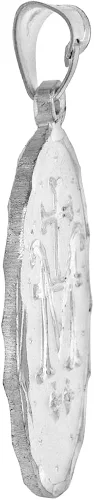 Vista 3 de Collar milagroso de plata de ley de 1 18 pulgadas para hombres y mujeres, cadena de 45 a 29.9in