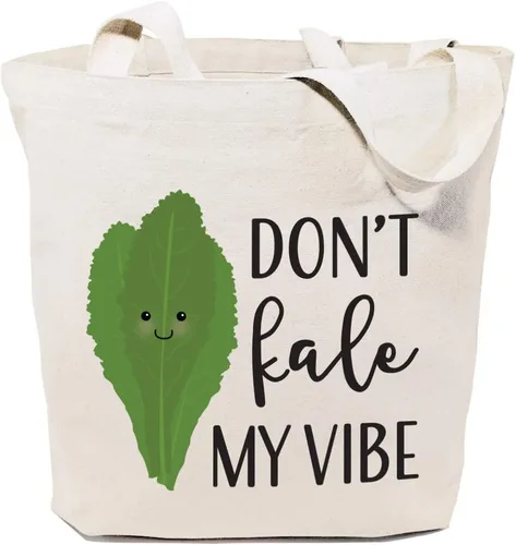 Vista 36 de The Cotton & Canvas Co. Bolsa de compras reutilizable de tela, bolsa para ir al mercado
