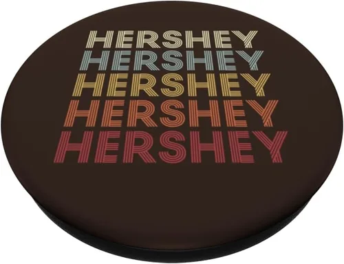 Vista 2 de Hershey Pennsylvania Hershey PA Retro PopSockets de texto vintage intercambiable PopGrip