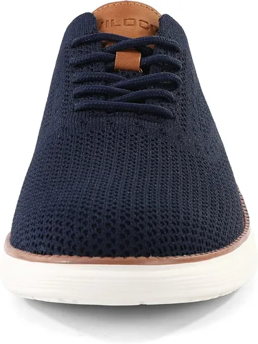 Vista 4 de VILOCY - Tenis de vestir informales para hombre, zapatos oxford cómodos de malla transpirable