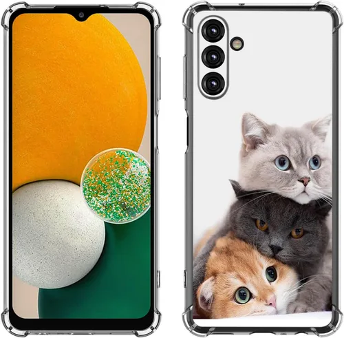 Vista 37 de Samsung Galaxy A14 5G - Funda para teléfono celular, diseño de flores de mariposa azul, a prueba de golpes, TPU con bordes elevados, compatible