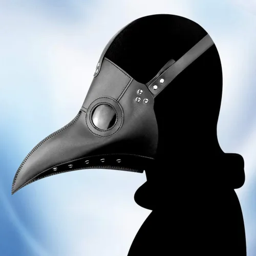 Vista 5 de Máscara de Doctor Máscara Steampunk Bird Beak Máscara de Fiesta de Mascarada Negro